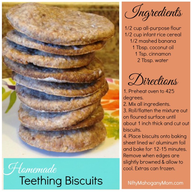 Homemade Teething Biscuits -- NiftyMahoganyMom.com
